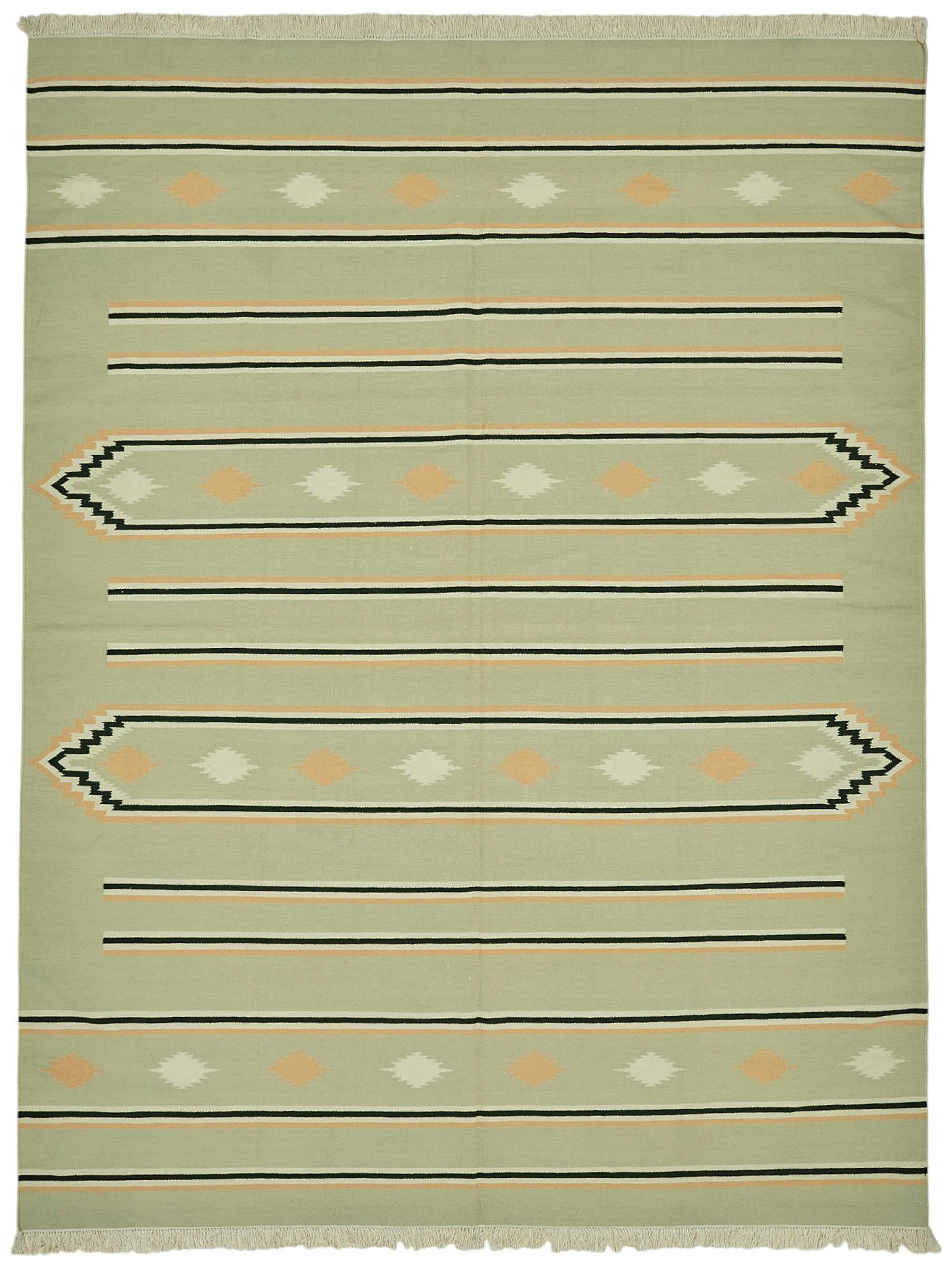 9x12 Striped Dhurrie Kilim Rug - 48911