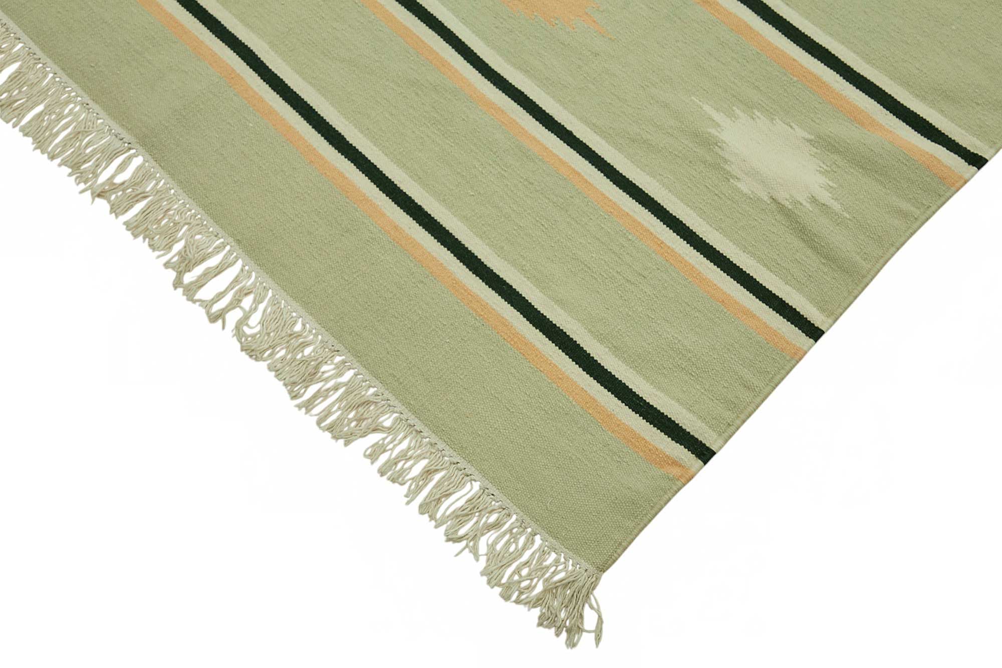 9x12 Striped Dhurrie Kilim Rug - 48911