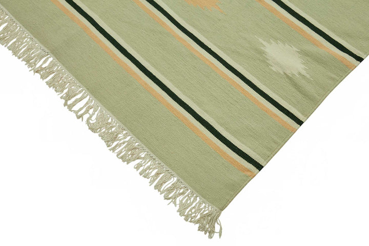 9x12 Striped Dhurrie Kilim Rug - 48911