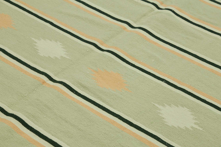 9x12 Striped Dhurrie Kilim Rug - 48911