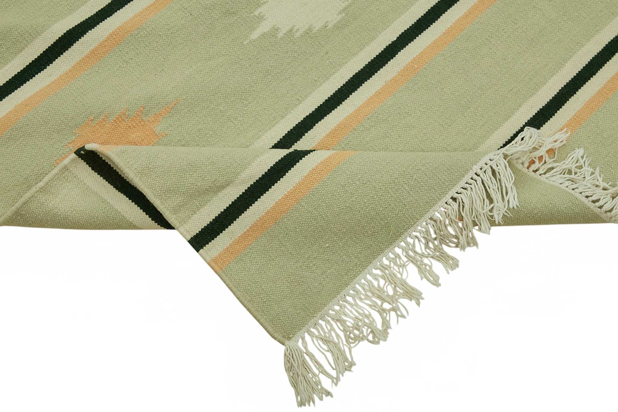 9x12 Striped Dhurrie Kilim Rug - 48911