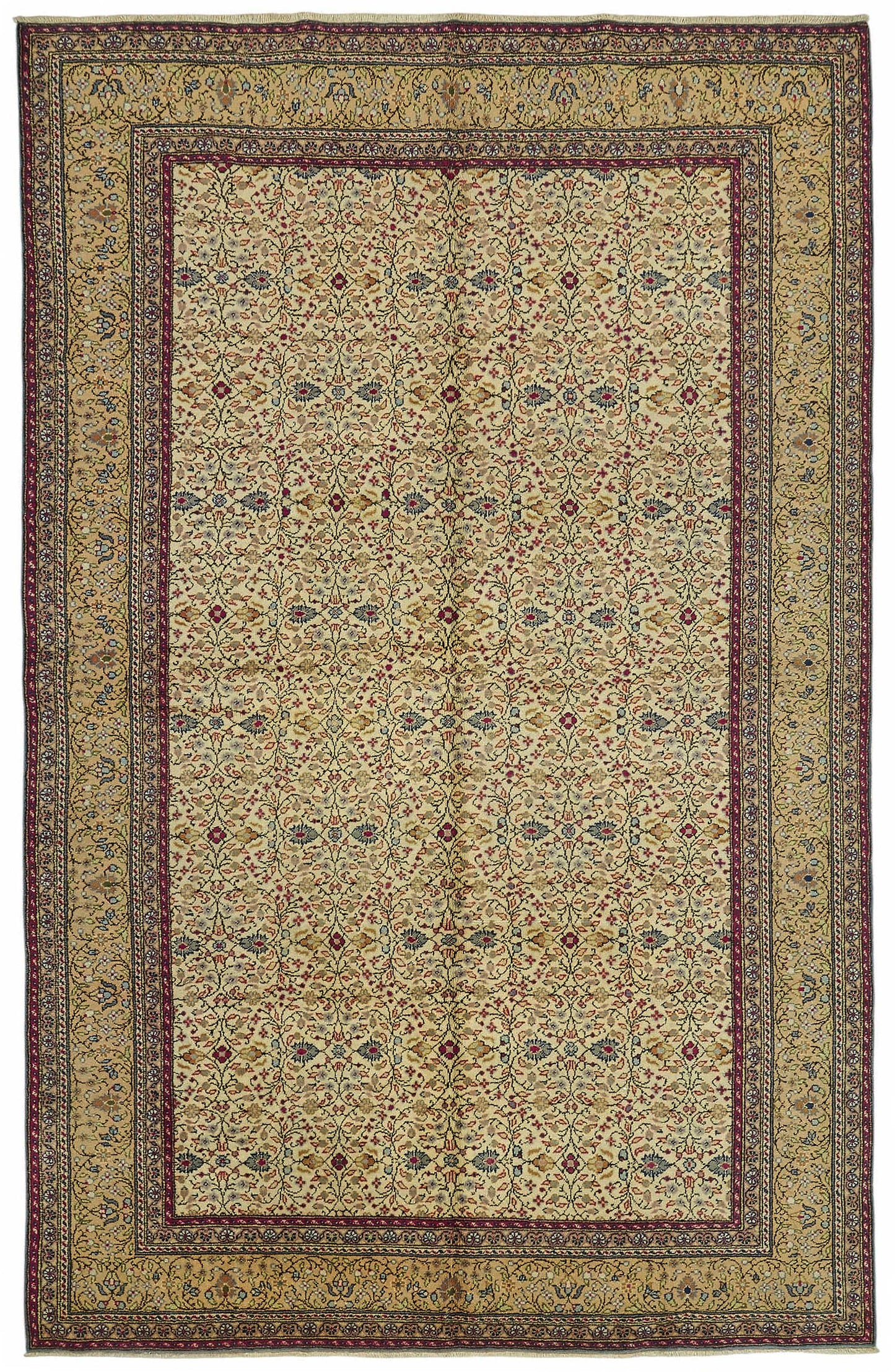 6x10 Hand-Knotted Turkish Wool Rug - 48963