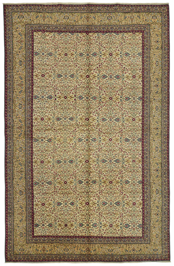 6x10 Hand-Knotted Turkish Wool Rug - 48963