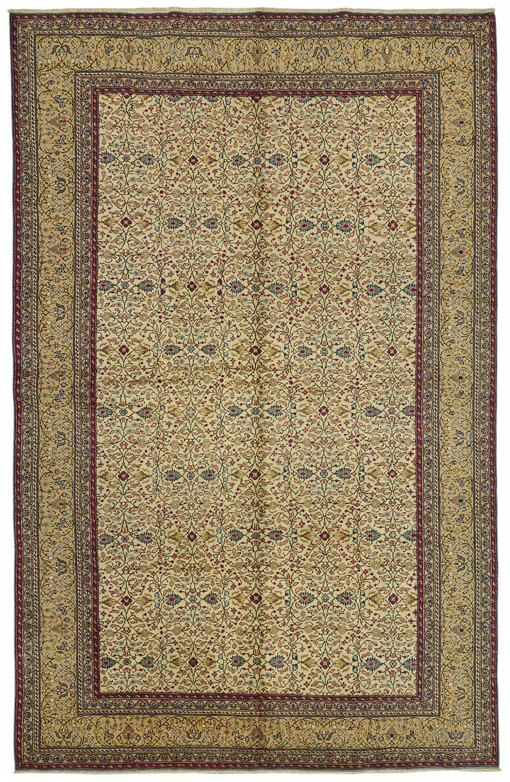 6x10 Hand-Knotted Turkish Wool Rug - 48963