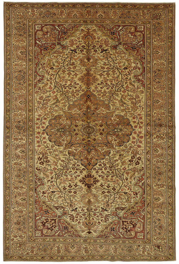 6x10 Hand-Knotted Turkish Wool Rug - 48964