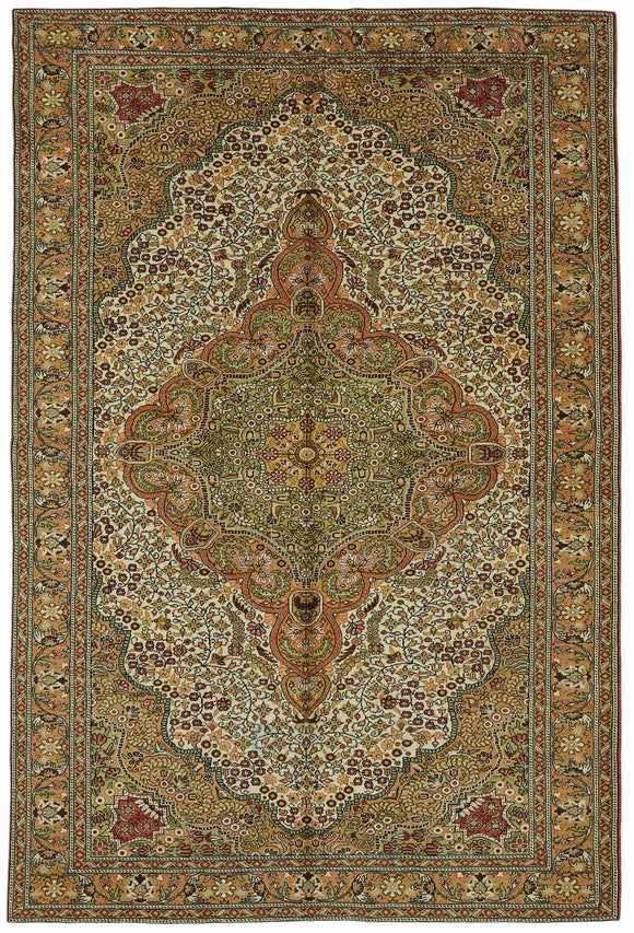 7x10 Hand-Knotted Turkish Wool Rug - 48965
