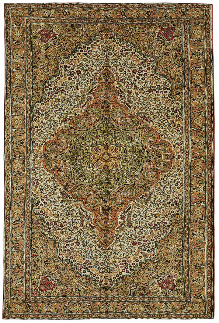 7x10 Hand-Knotted Turkish Wool Rug - 48965
