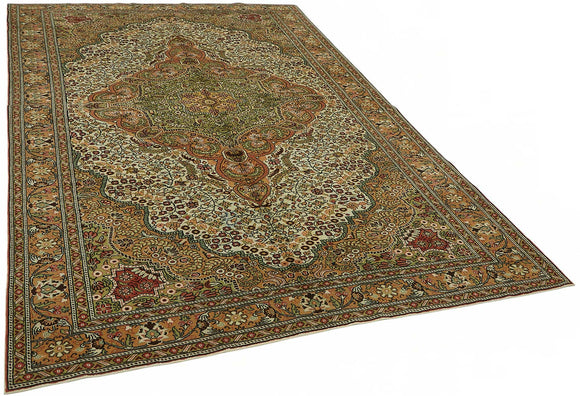7x10 Hand-Knotted Turkish Wool Rug - 48965