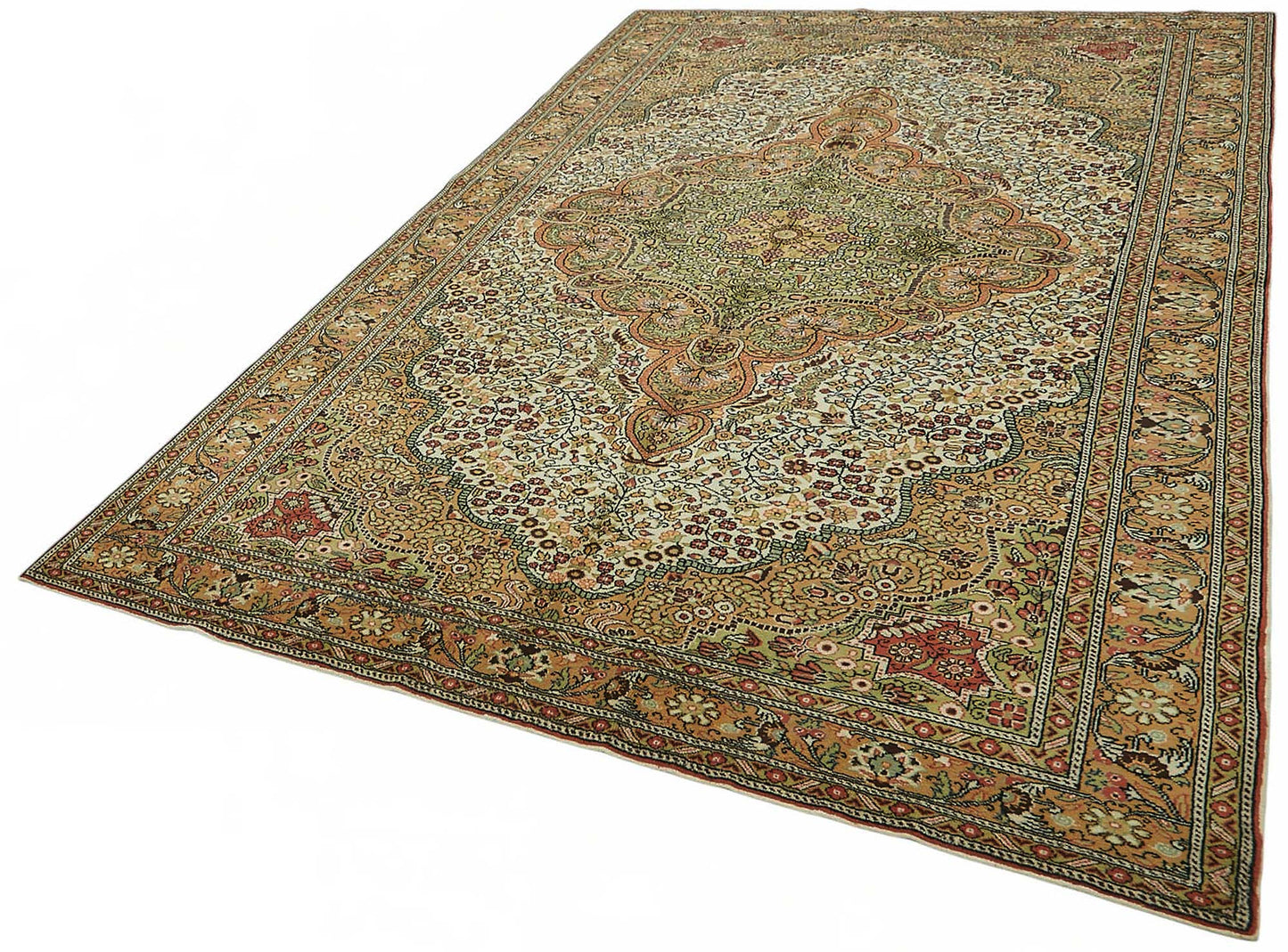 7x10 Hand-Knotted Turkish Wool Rug - 48965