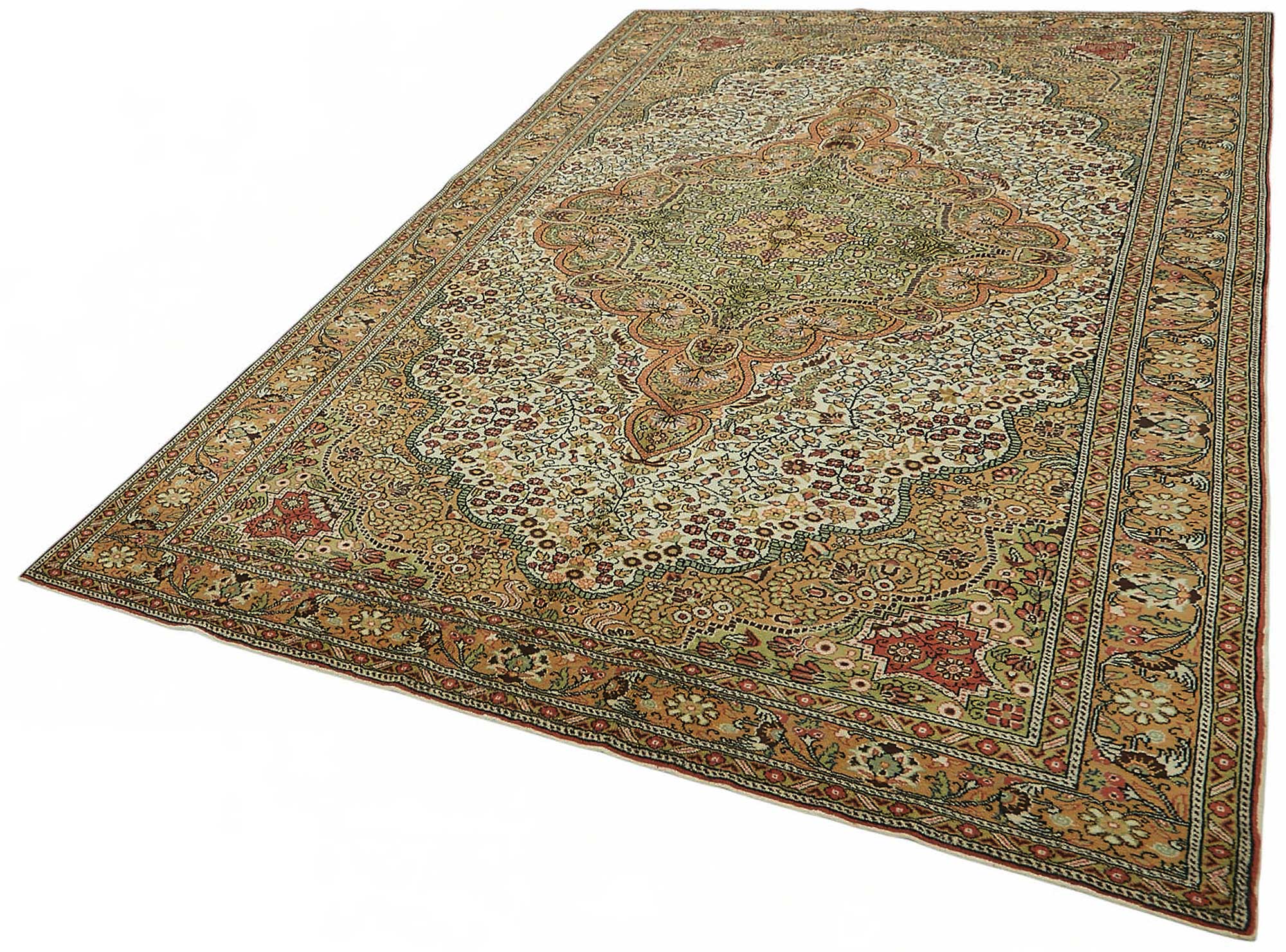 7x10 Hand-Knotted Turkish Wool Rug - 48965