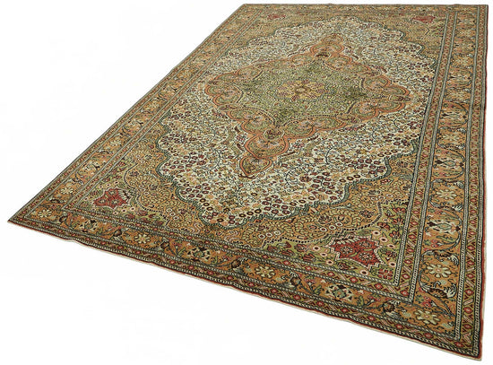 7x10 Hand-Knotted Turkish Wool Rug - 48965