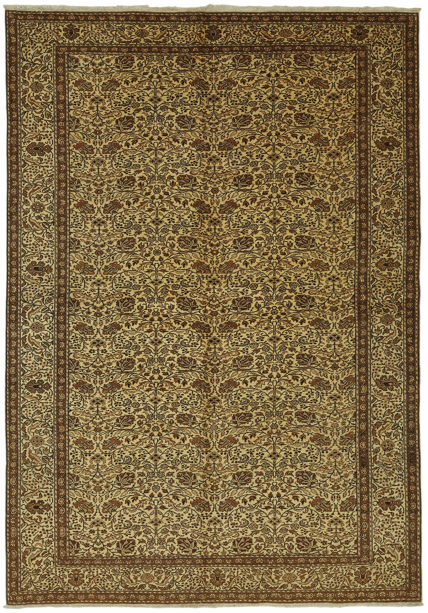 6x9 Hand-Knotted Turkish Wool Rug - 48966
