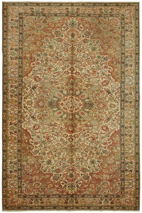 7x10 Hand-Knotted Turkish Wool Rug - 48968