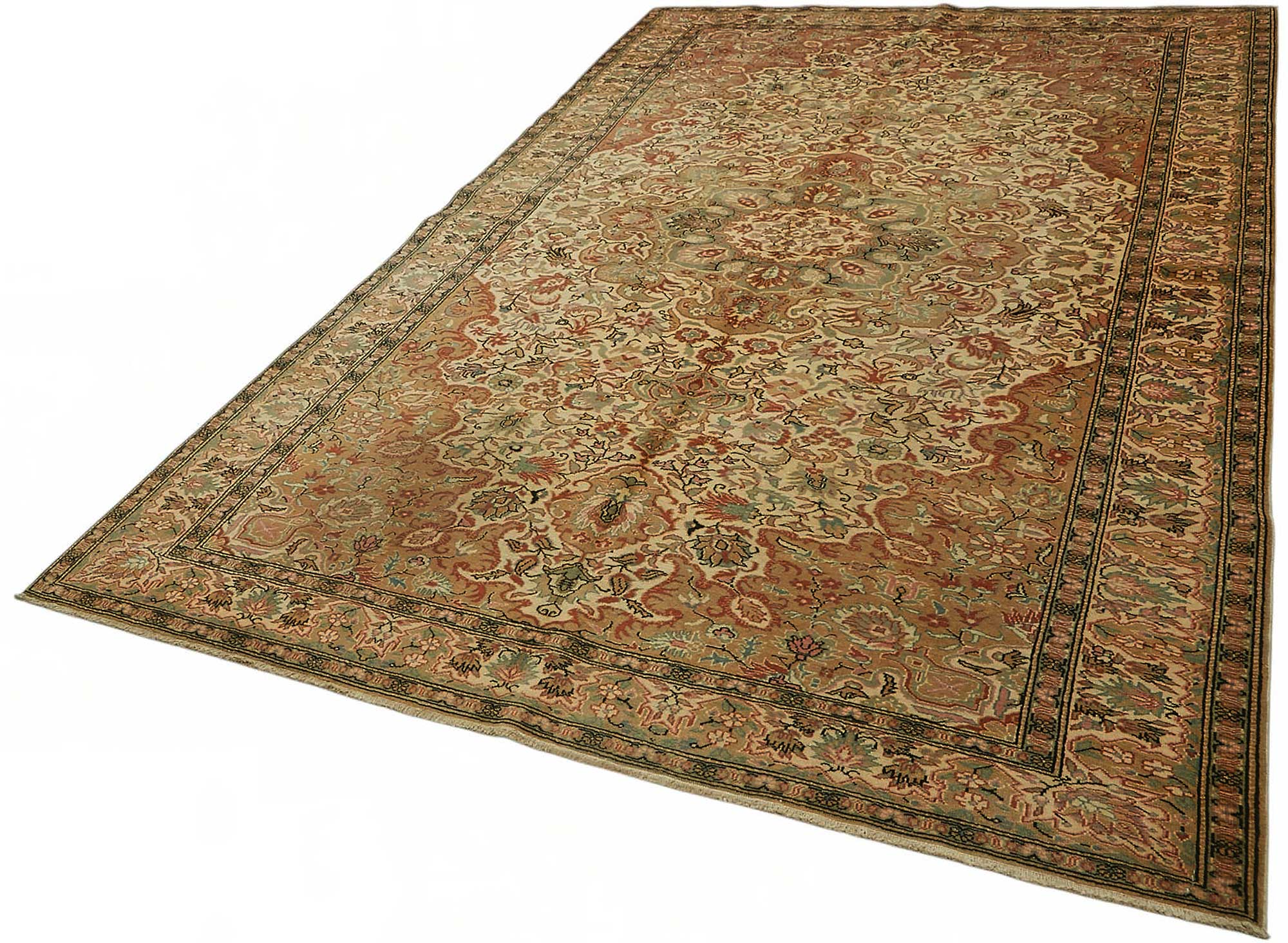 7x10 Hand-Knotted Turkish Wool Rug - 48968