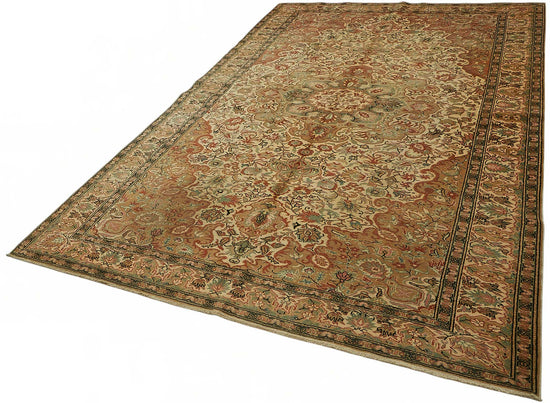 7x10 Hand-Knotted Turkish Wool Rug - 48968