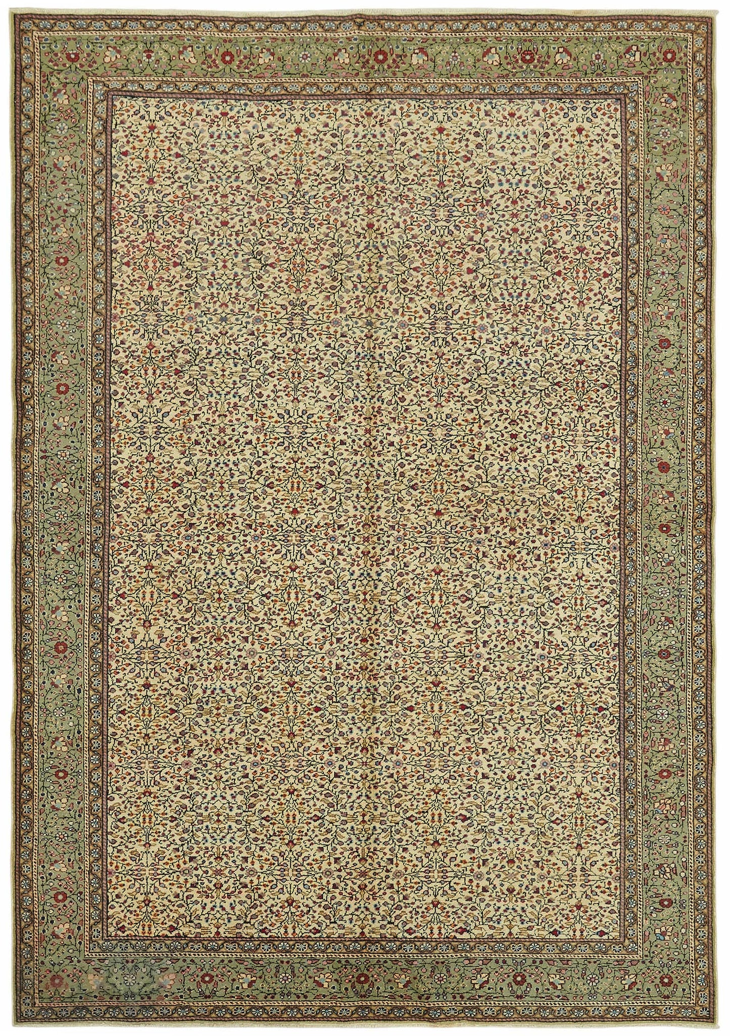 6x9 Hand-Knotted Turkish Wool Rug - 48969