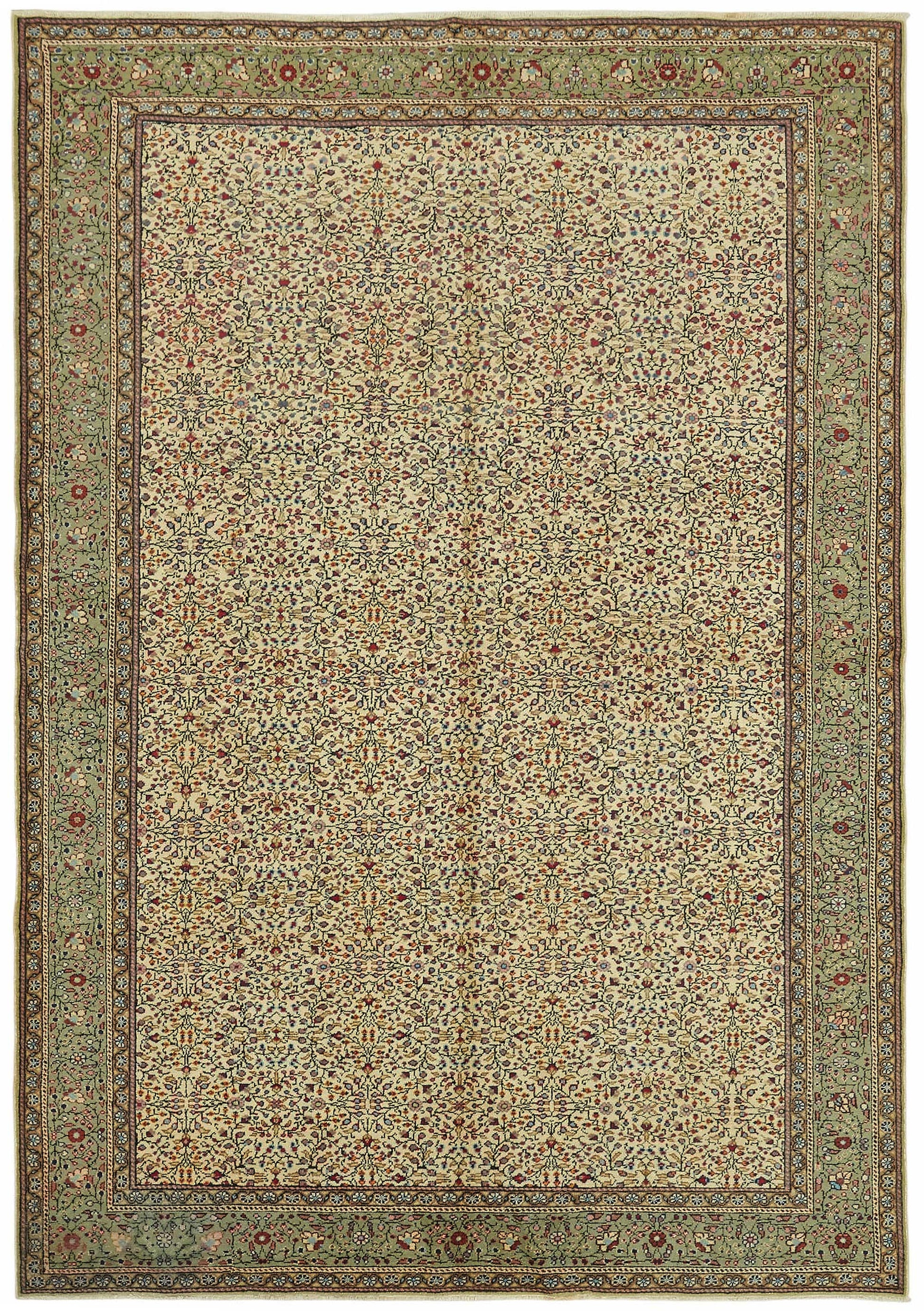 6x9 Hand-Knotted Turkish Wool Rug - 48969