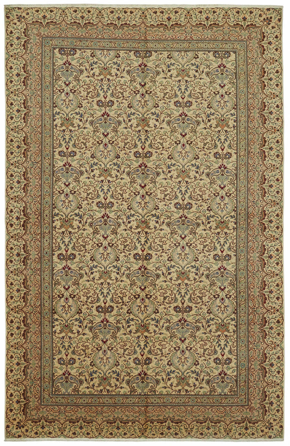 7x10 Hand-Knotted Turkish Wool Rug - 48972