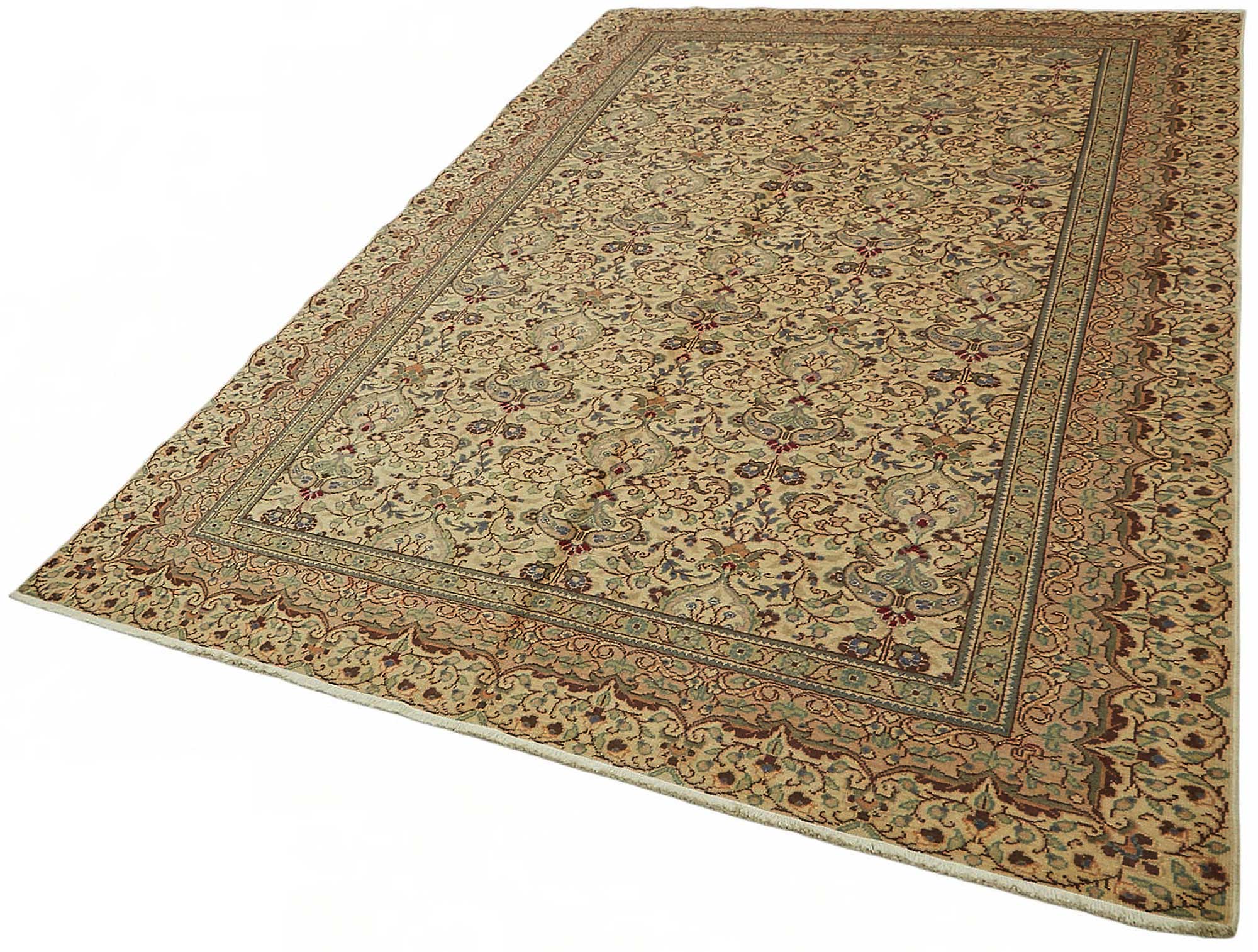 7x10 Hand-Knotted Turkish Wool Rug - 48972