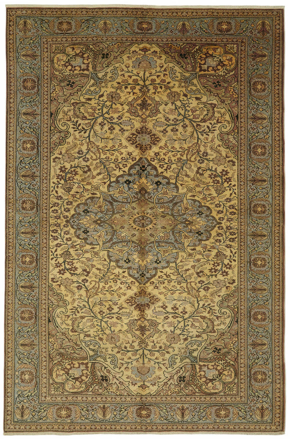 7x10 Hand-Knotted Turkish Wool Rug - 48973