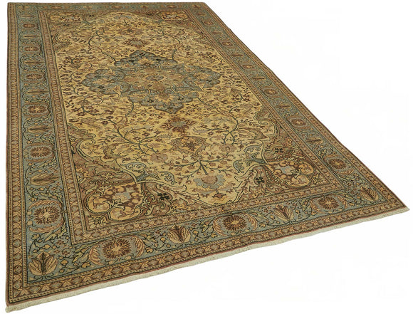 7x10 Hand-Knotted Turkish Wool Rug - 48973