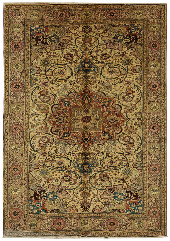 7x9 Hand-Knotted Turkish Wool Rug - 48974