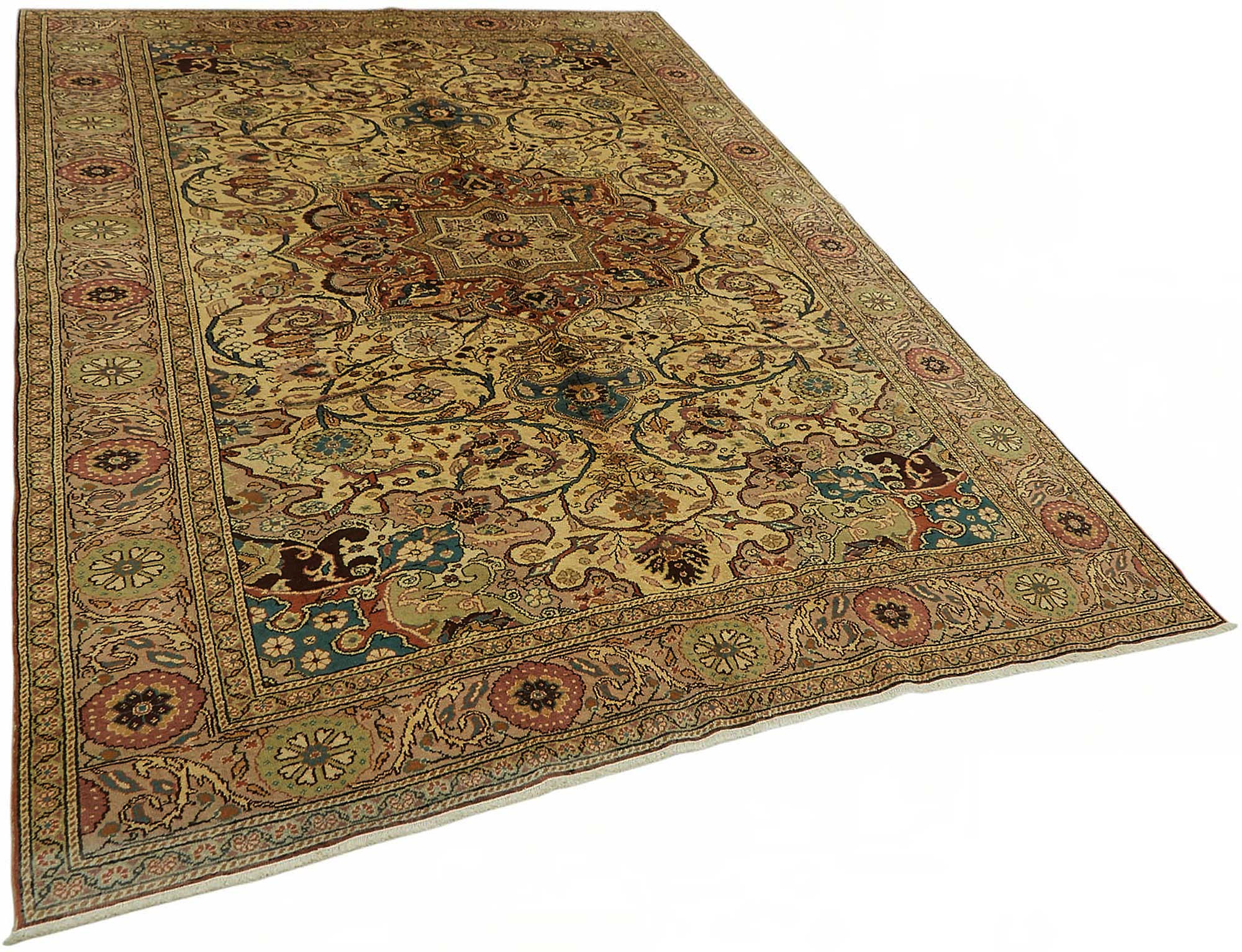 7x9 Hand-Knotted Turkish Wool Rug - 48974