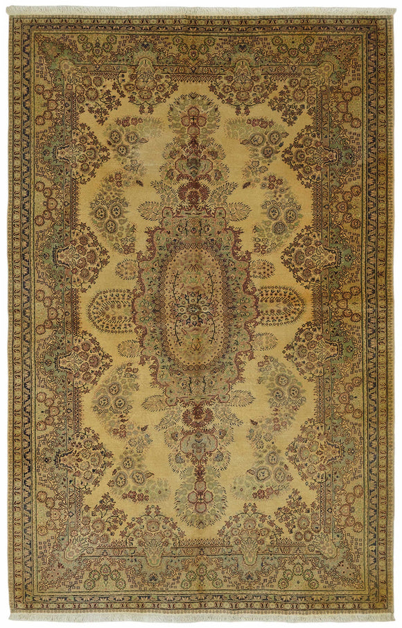 6x10 Hand-Knotted Turkish Wool Rug - 48975