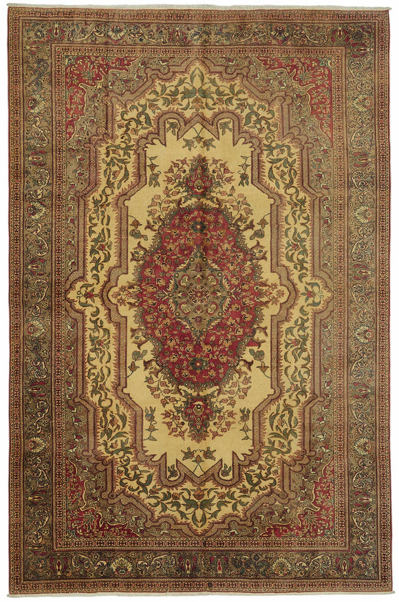 6x10 Hand-Knotted Turkish Wool Rug - 48976