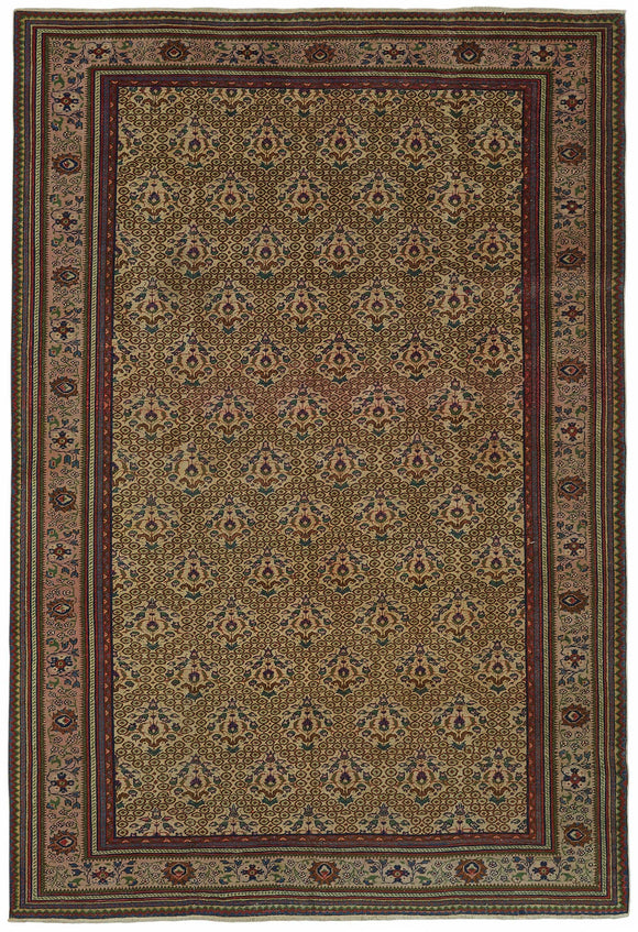 6x10 Hand-Knotted Turkish Wool Rug - 48977