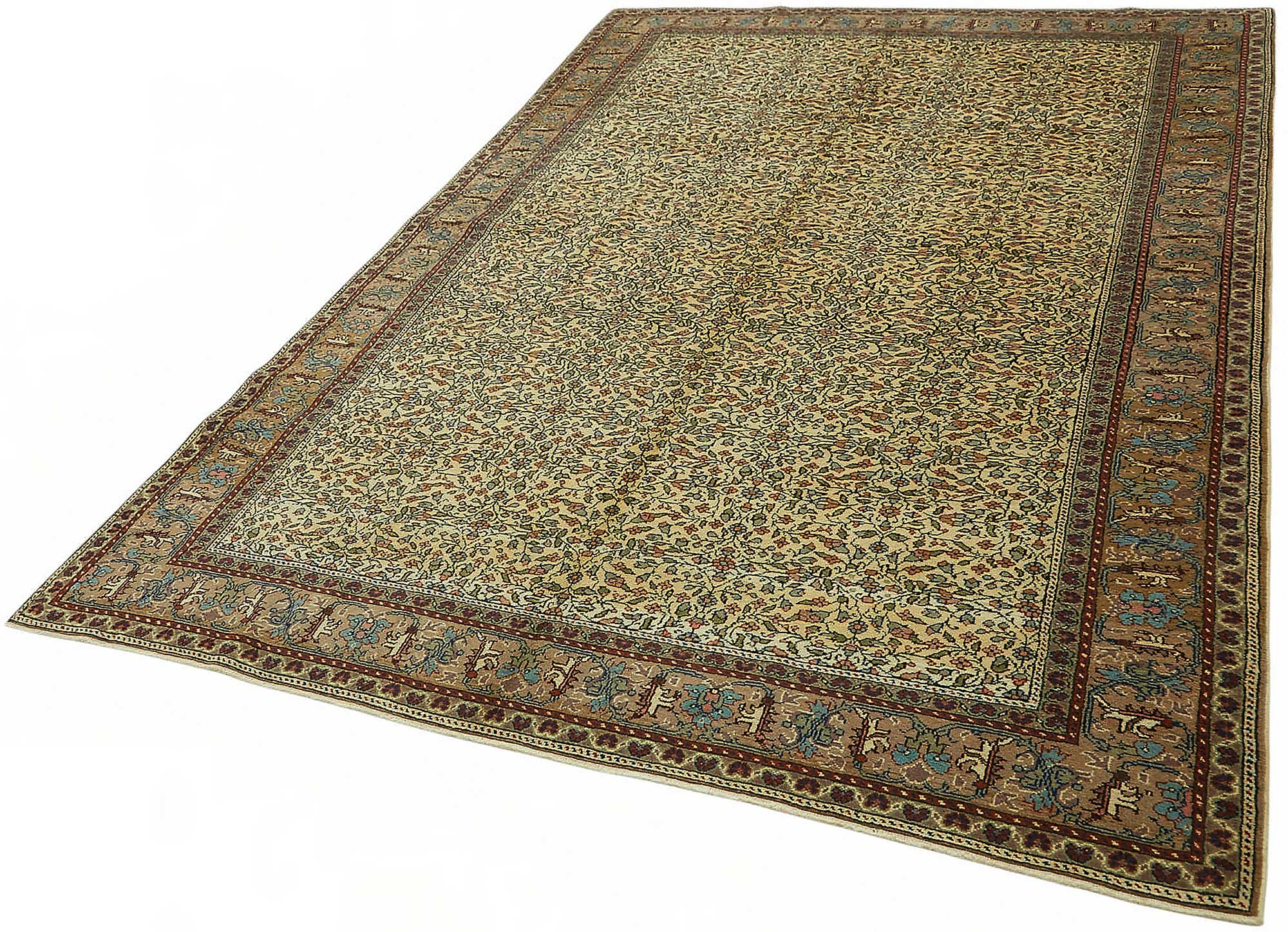 6x9 Hand-Knotted Turkish Wool Rug - 48979