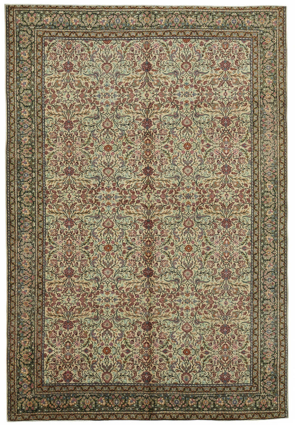 6x9 Hand-Knotted Turkish Wool Rug - 48980