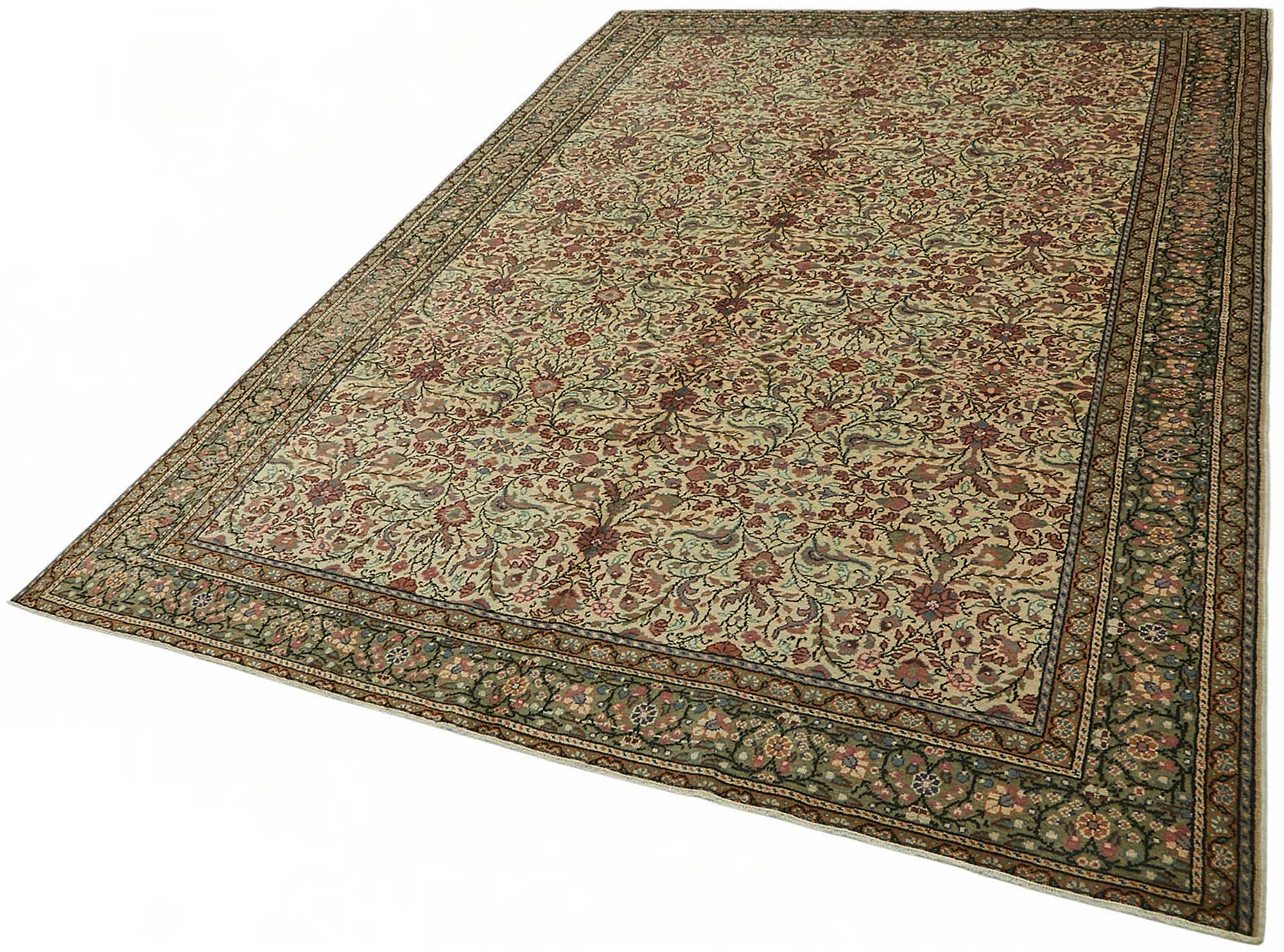 6x9 Hand-Knotted Turkish Wool Rug - 48980
