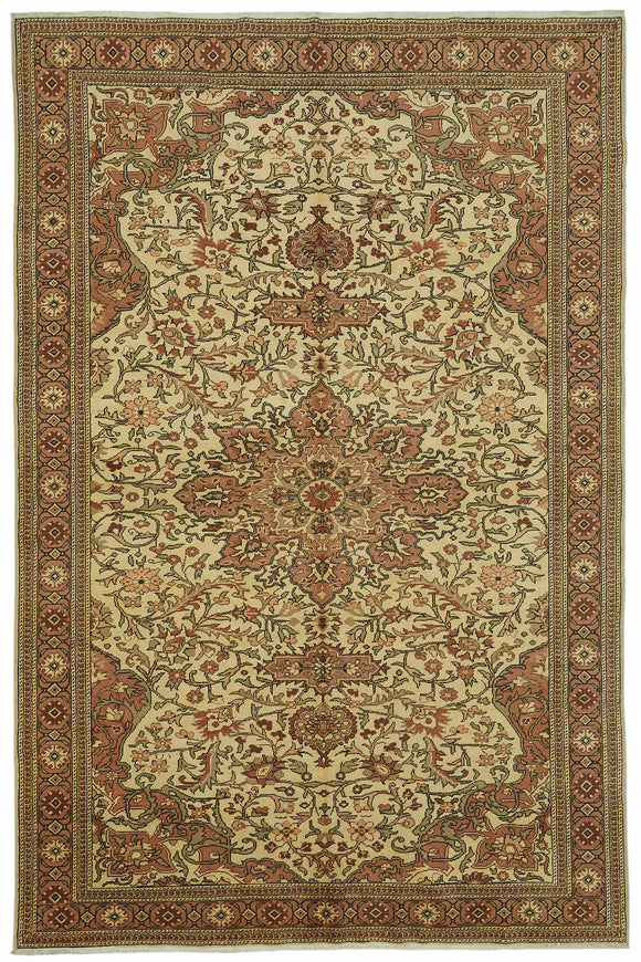 6x10 Hand-Knotted Turkish Wool Rug - 48981