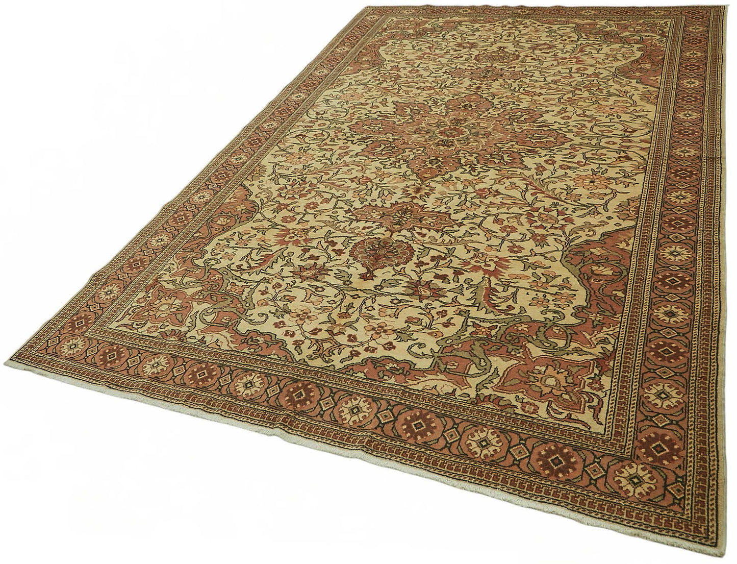 6x10 Hand-Knotted Turkish Wool Rug - 48981