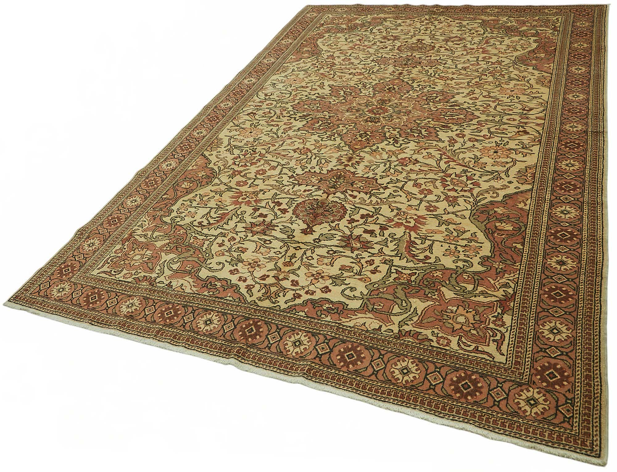 6x10 Hand-Knotted Turkish Wool Rug - 48981