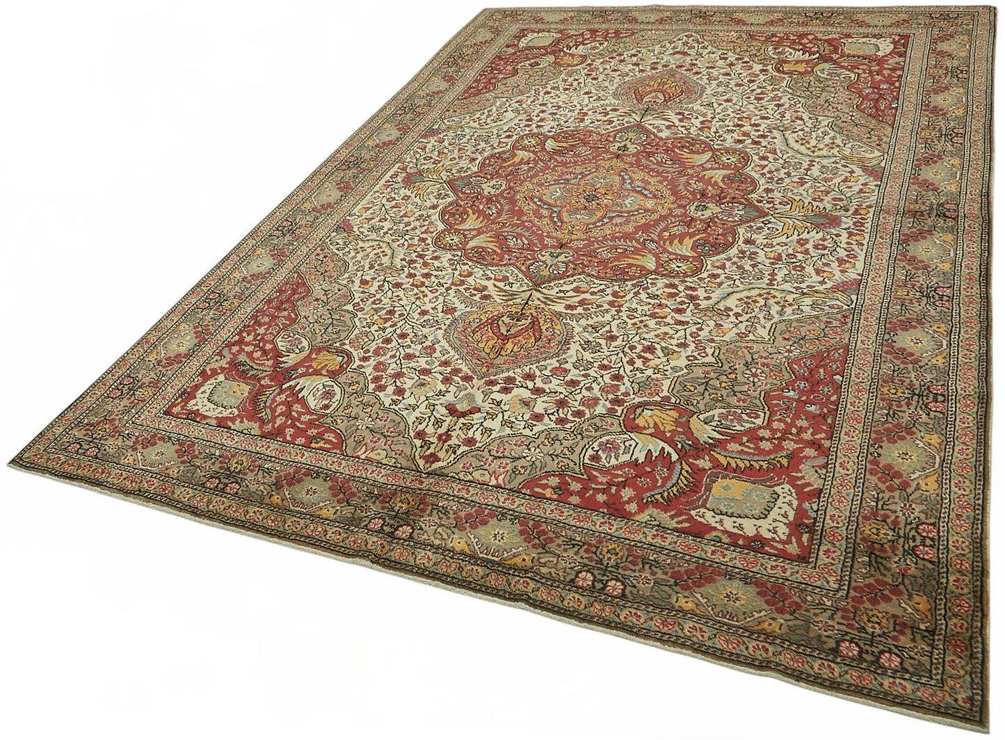 7x9 Hand-Knotted Turkish Wool Rug - 48982