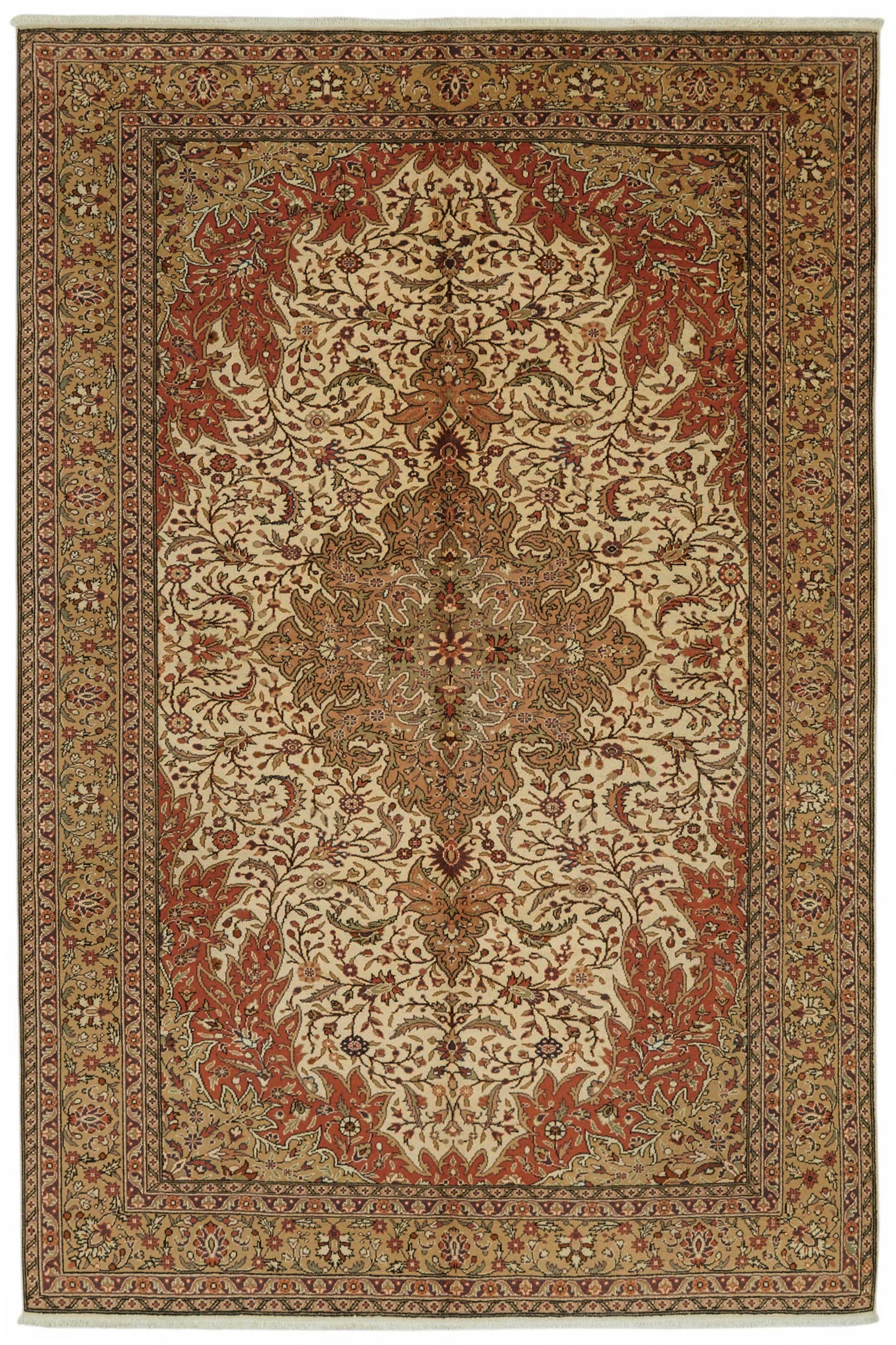 7x9 Hand-Knotted Turkish Wool Rug - 48983