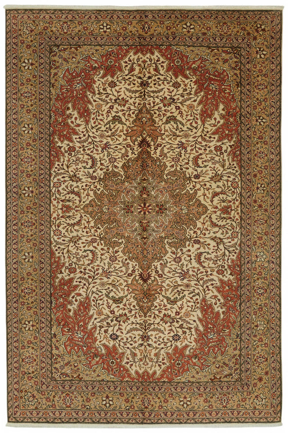 7x9 Hand-Knotted Turkish Wool Rug - 48983