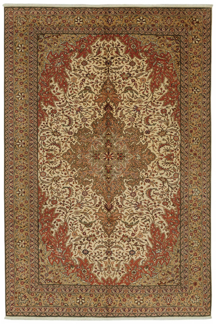 7x9 Hand-Knotted Turkish Wool Rug - 48983