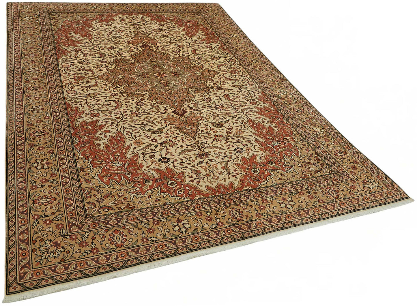 7x9 Hand-Knotted Turkish Wool Rug - 48983