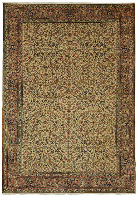 7x9 Hand-Knotted Turkish Wool Rug - 48985