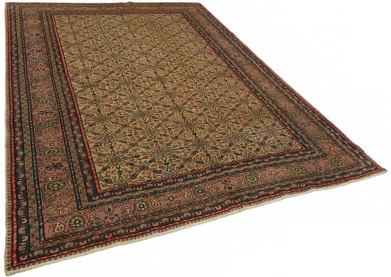 7x10 Hand-Knotted Turkish Wool Rug - 48986