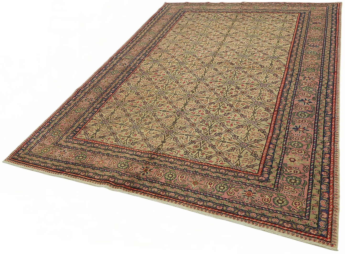 7x10 Hand-Knotted Turkish Wool Rug - 48986