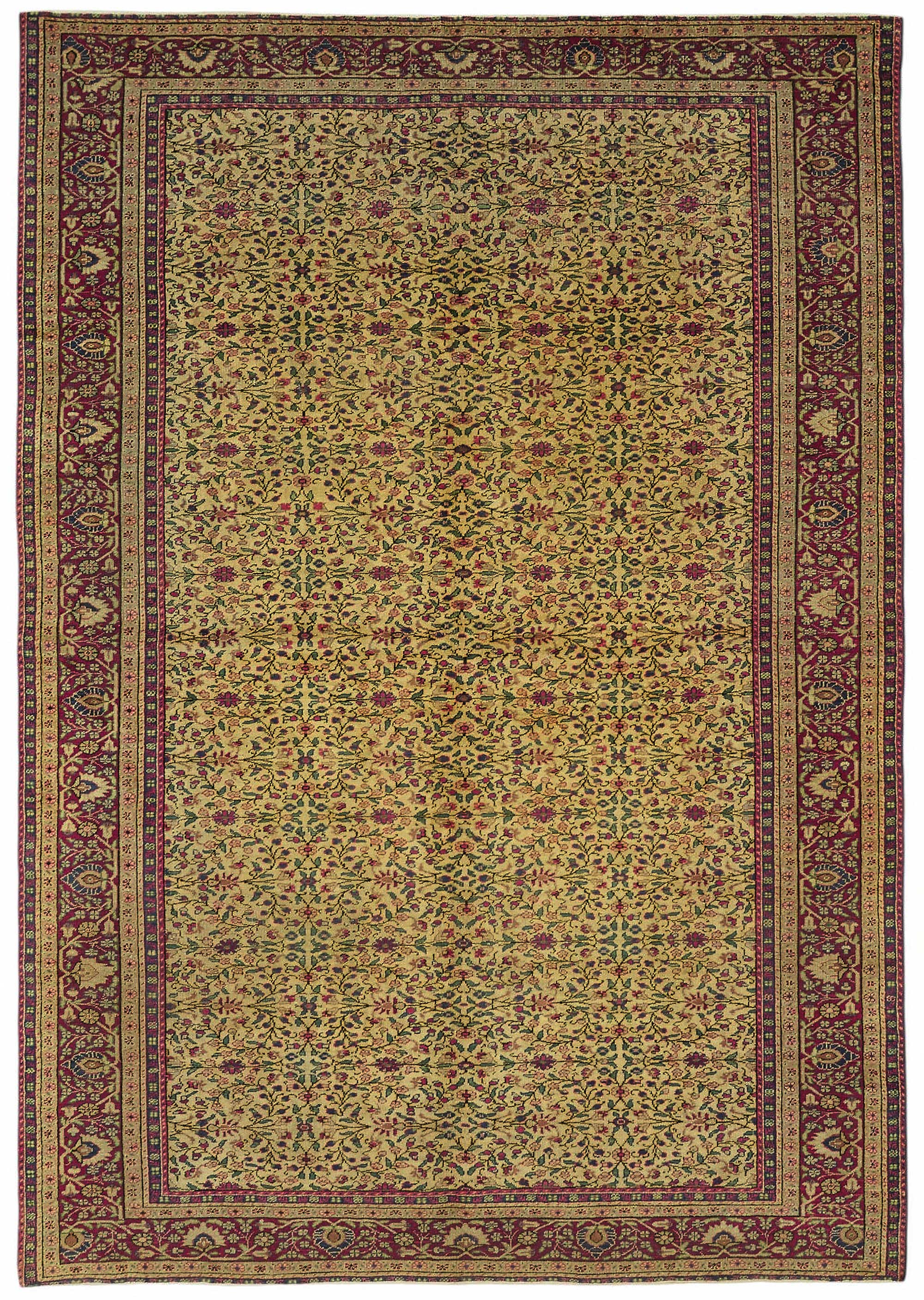 6x9 Hand-Knotted Turkish Wool Rug - 48989