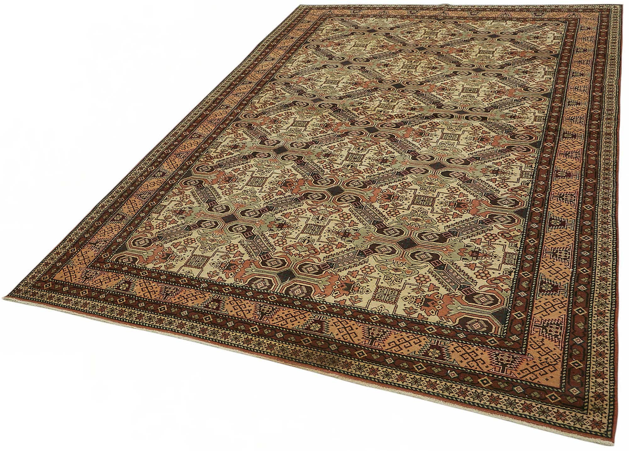 6x9 Hand-Knotted Turkish Wool Rug - 48990