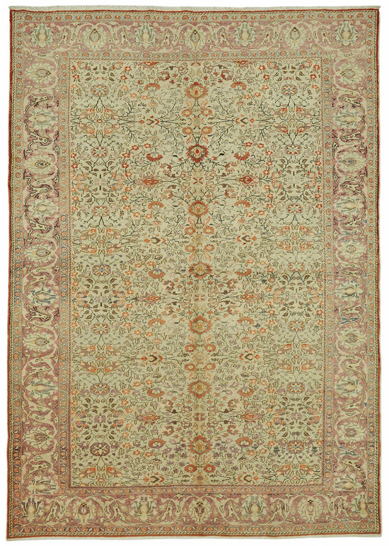 7x9 Hand-Knotted Turkish Wool Rug - 48991