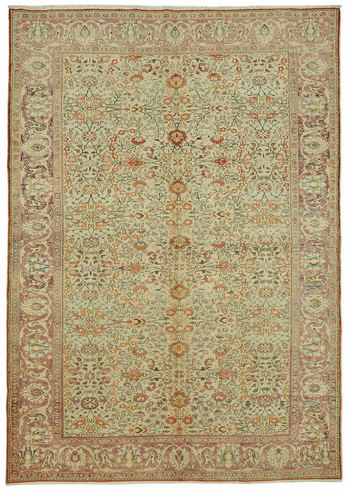 7x9 Hand-Knotted Turkish Wool Rug - 48991