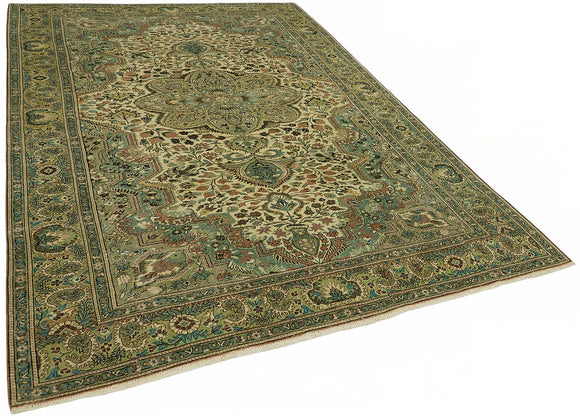 7x9 Hand-Knotted Turkish Wool Rug - 48995