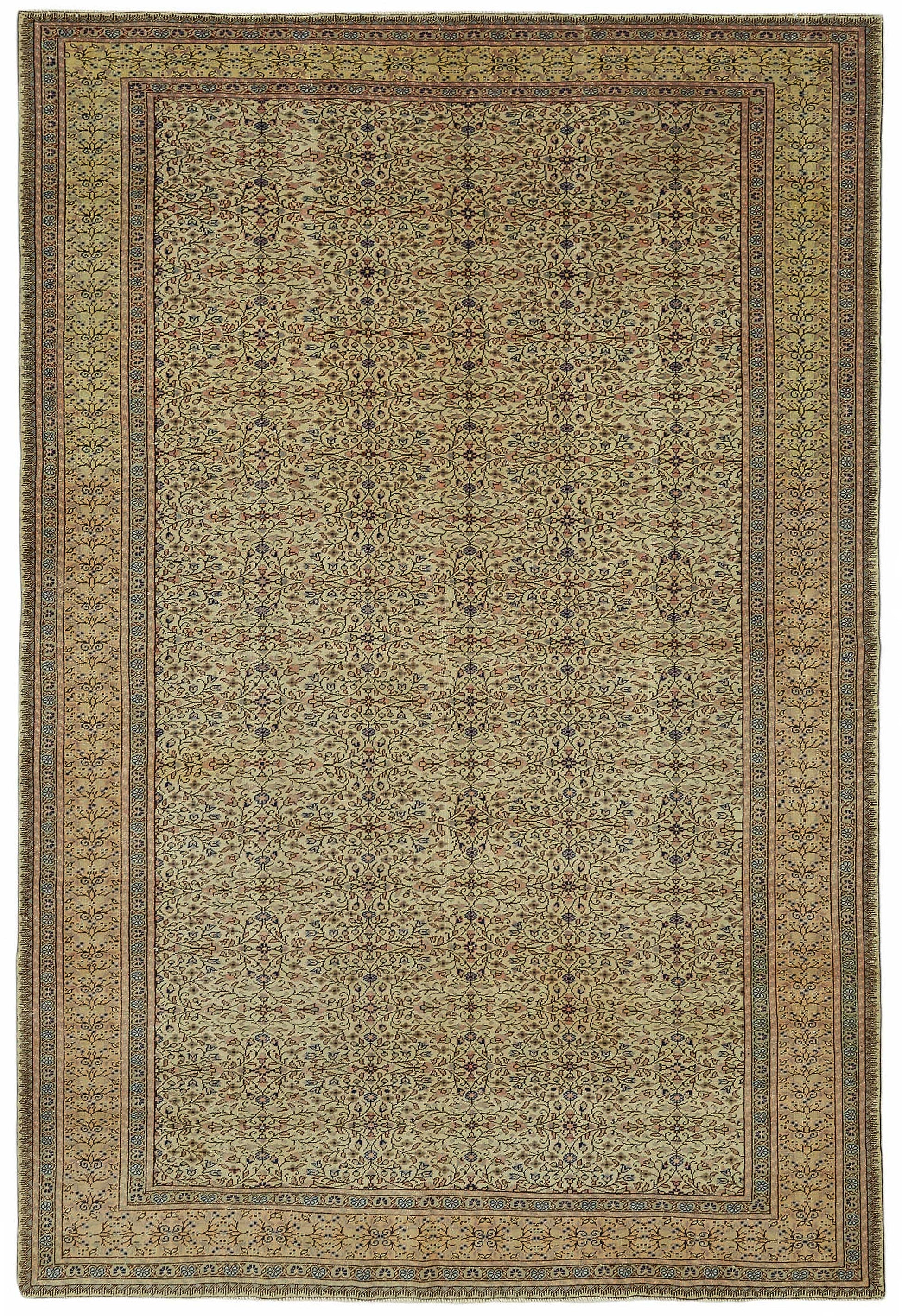 6x10 Hand-Knotted Turkish Wool Rug - 48996